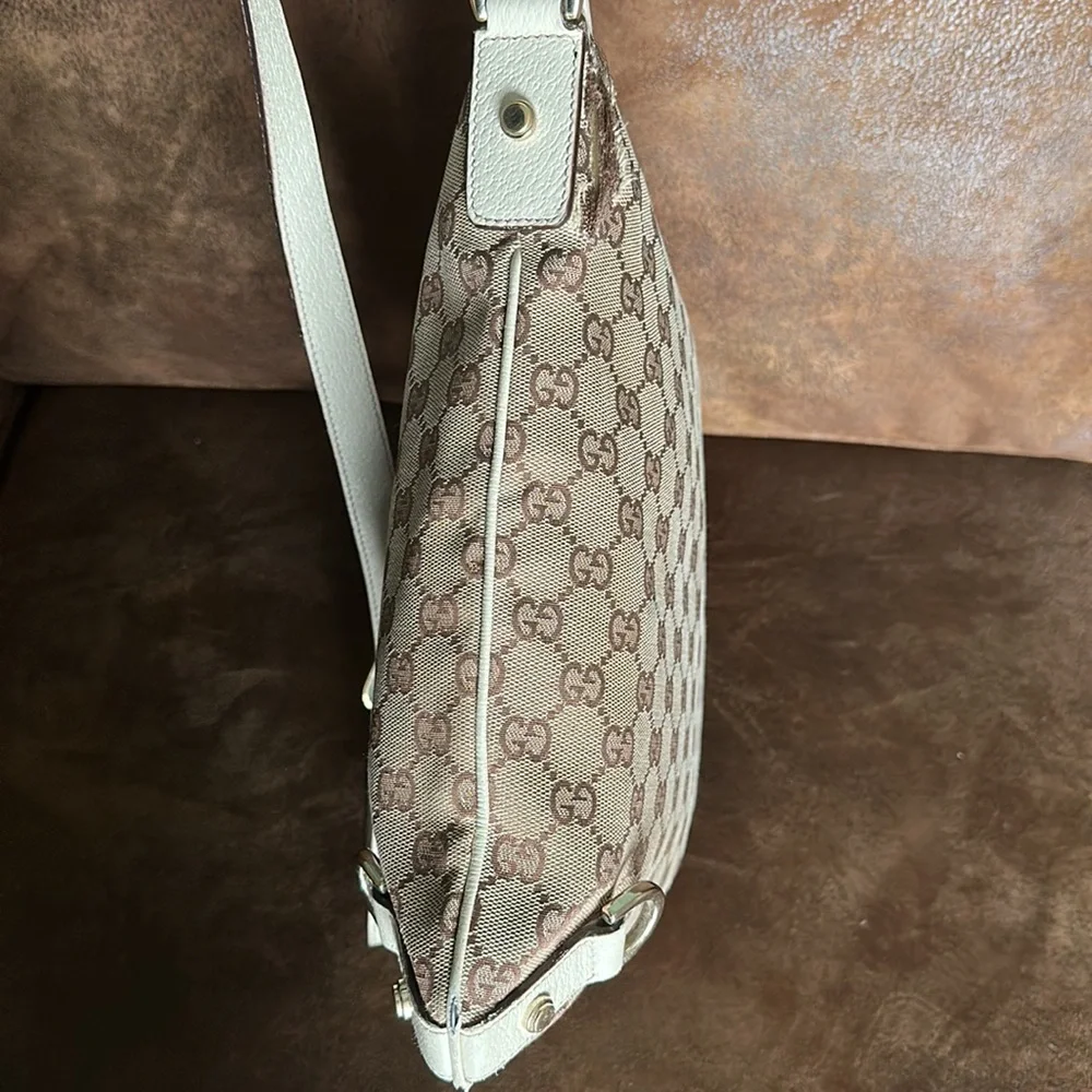 Authentic GUCCI Abbey Guccissima Canvas GG Shoulder Tote Bag - Picture 16 of 16